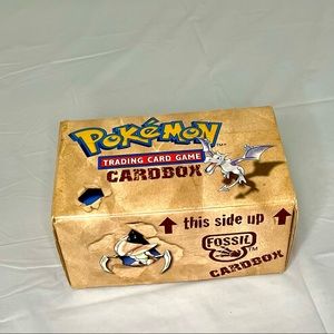 1999 Vintage Pokemon Card Fossil Card Box Unsealed EMPTY